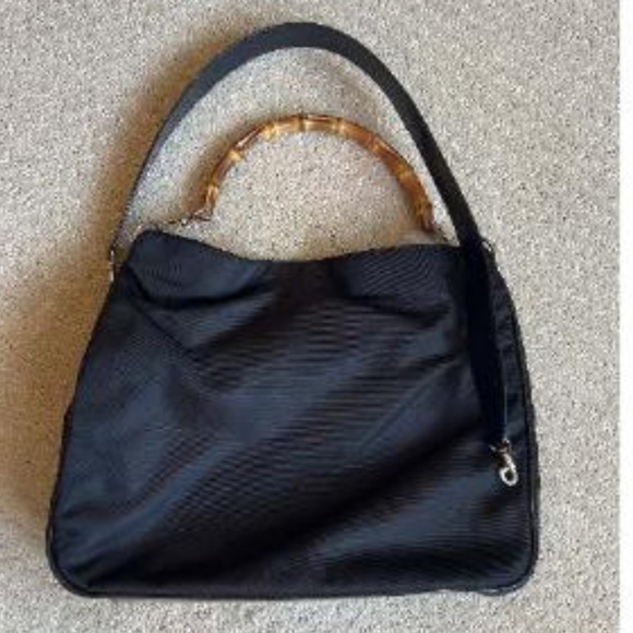Authentic Gucci Bamboo Large Two Way Bag with COA - Picture 1 of 17